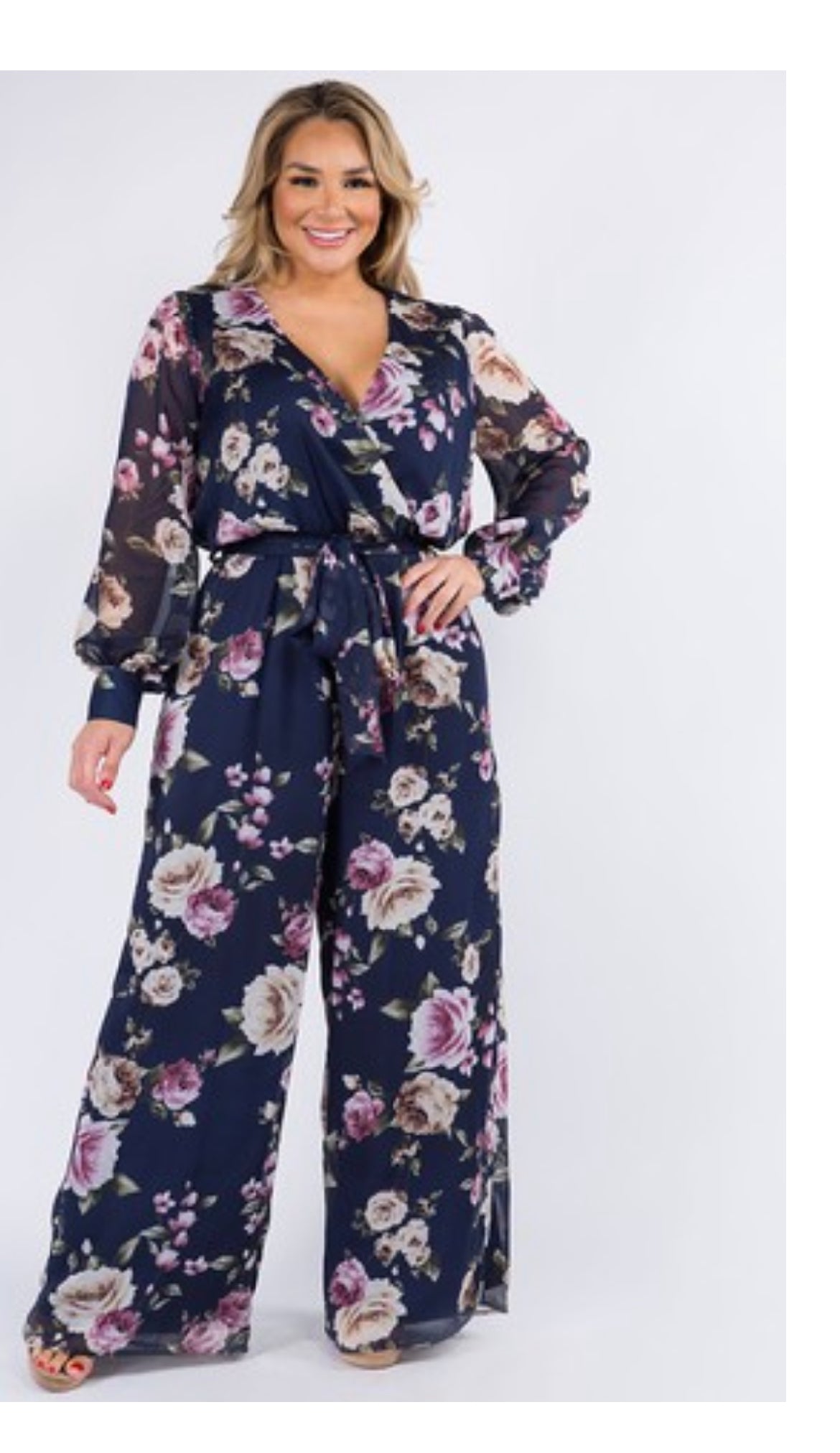 Floral print jumpsuit