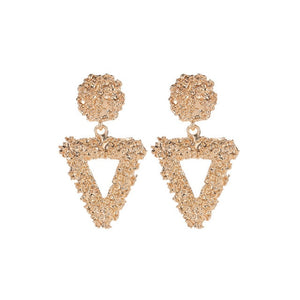 2019 Vintage Earrings Large for Women Statement Earrings Geometric Gold Metal Pendant Earrings Trend Fashion Jewelry