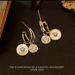 New personality fashion design zircon earrings for women light luxury web celebrity temperament tassels pearl earrings for women